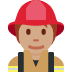 🧑🏽‍🚒 firefighter: medium skin tone display on Twitter